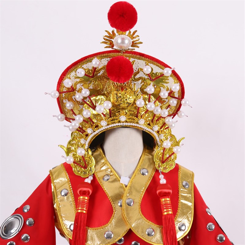 戏曲演出花木兰服装全套 木兰盔 舞台表演古装木兰戏服女将军盔甲