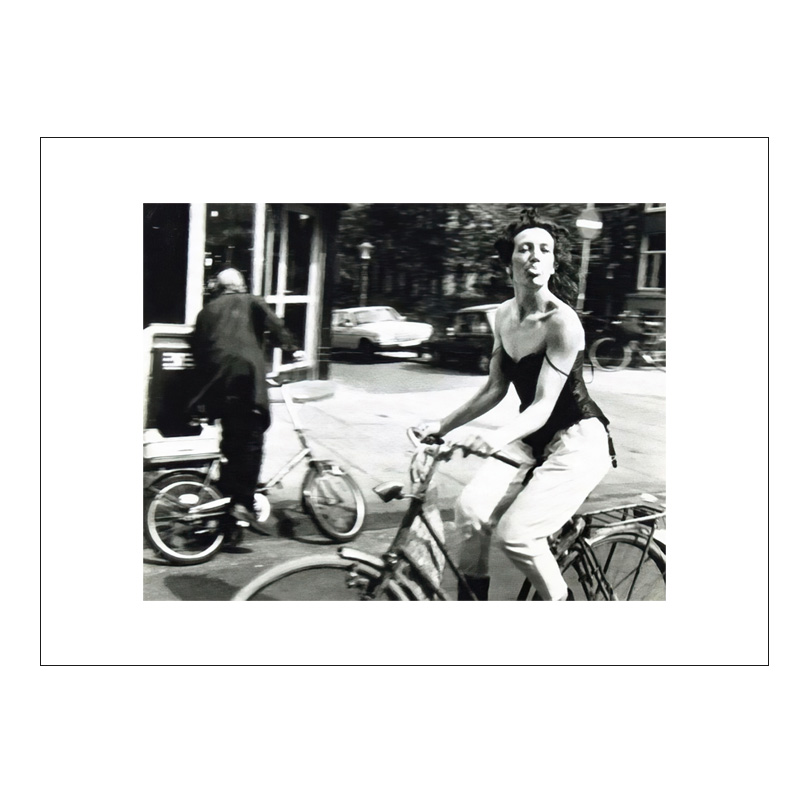 黑白摄影装饰画  阿姆斯特丹市  含框装裱装饰画 落地大幅壁画