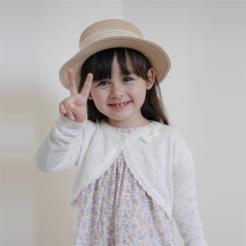 A类女童欧美薄款针织开衫外套小披肩短款搭配舞蹈服礼服婴儿宝宝