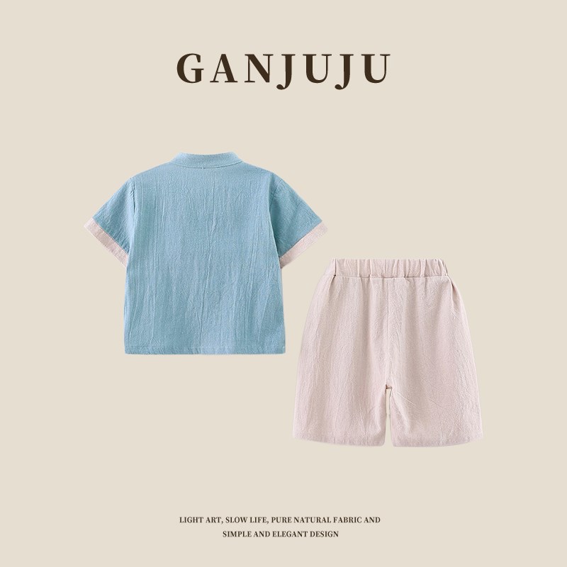 男童汉服小王爷国风夏装儿童古装小男孩薄款套装宝宝唐宋民族服装