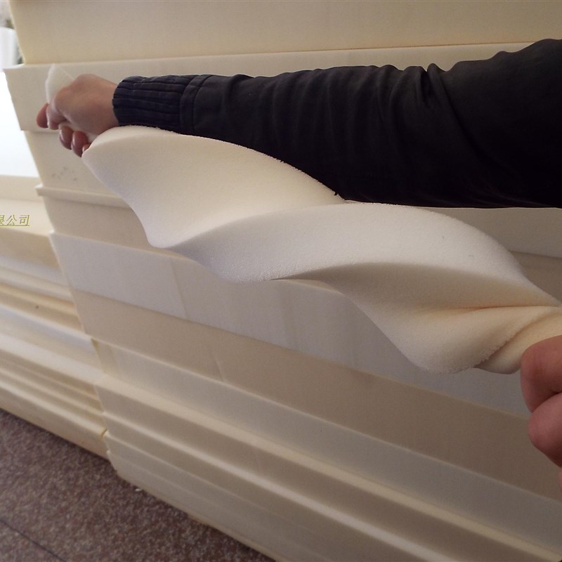 厂价高中低密度白色薄大块海绵垫软包内衬防震防尘鞋里切片床垫