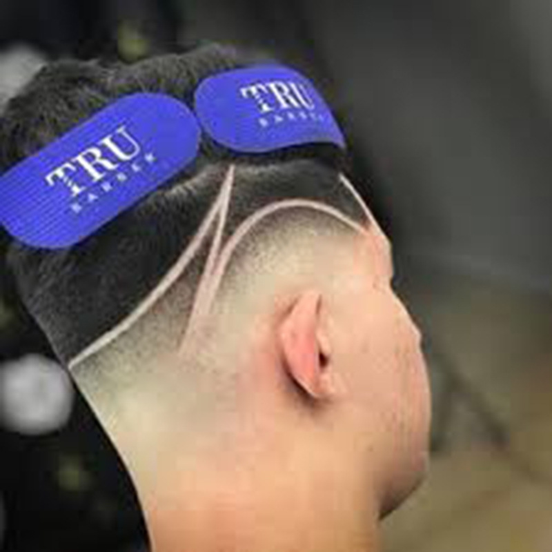 理发店发型贴发廊专用复古油头渐变剪发贴片刘海剪发工具美发用品