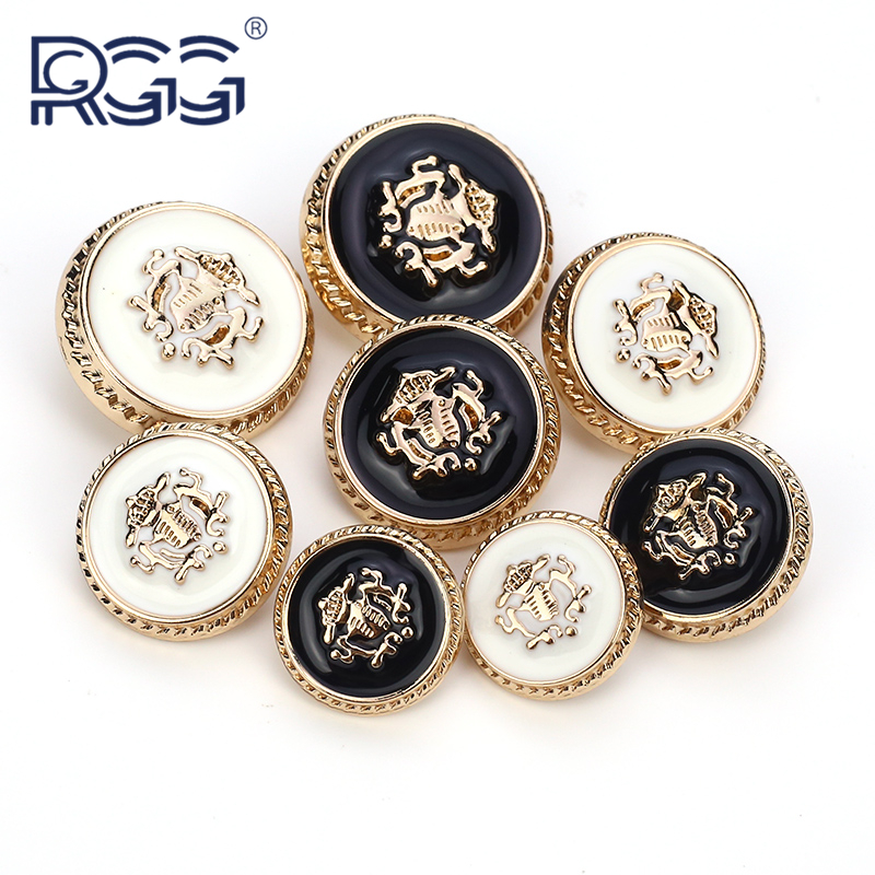 英伦风金属纽扣双狮扣学院风西装扣金色点油扣子男女西服扣大衣扣