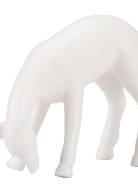 迷你小号陶瓷摆件动物小鹿白瓷手工艺品禅意花盆园艺配件装饰品