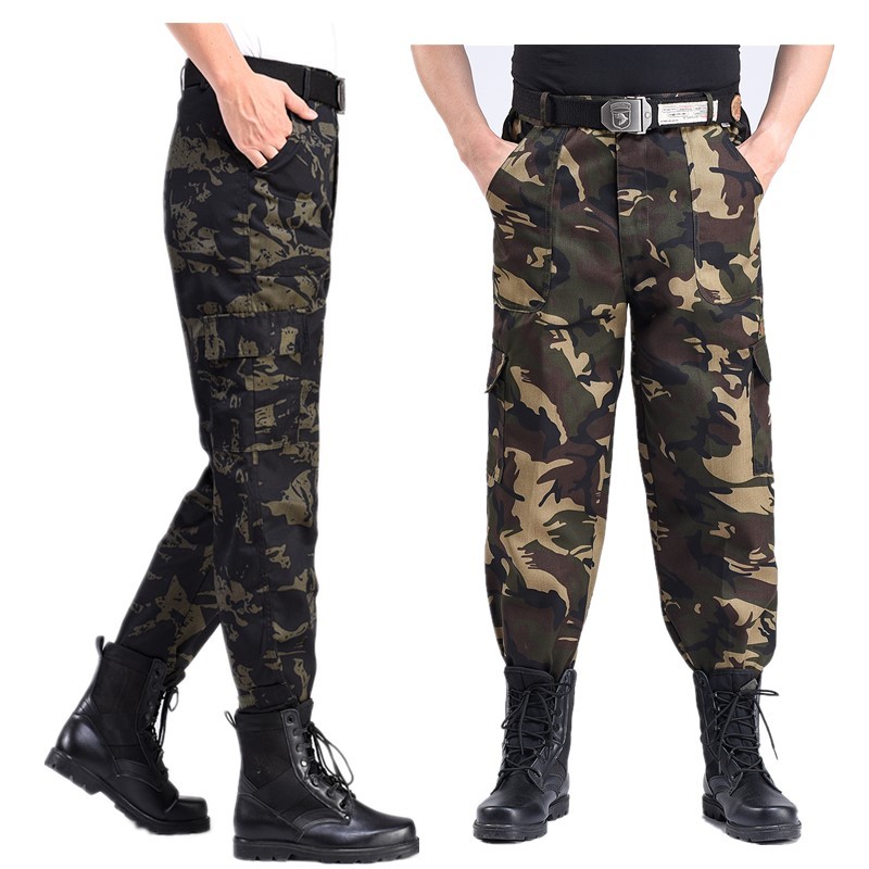 工作裤男上班劳保耐磨休闲春秋修车工人汽修工作服裤子工装长裤男