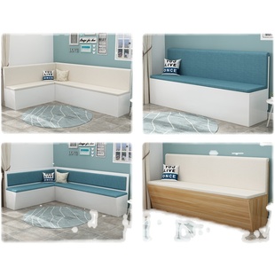 卡座沙发储物凳储物沙发转角储物柜收纳凳软包软靠卡座餐桌家用