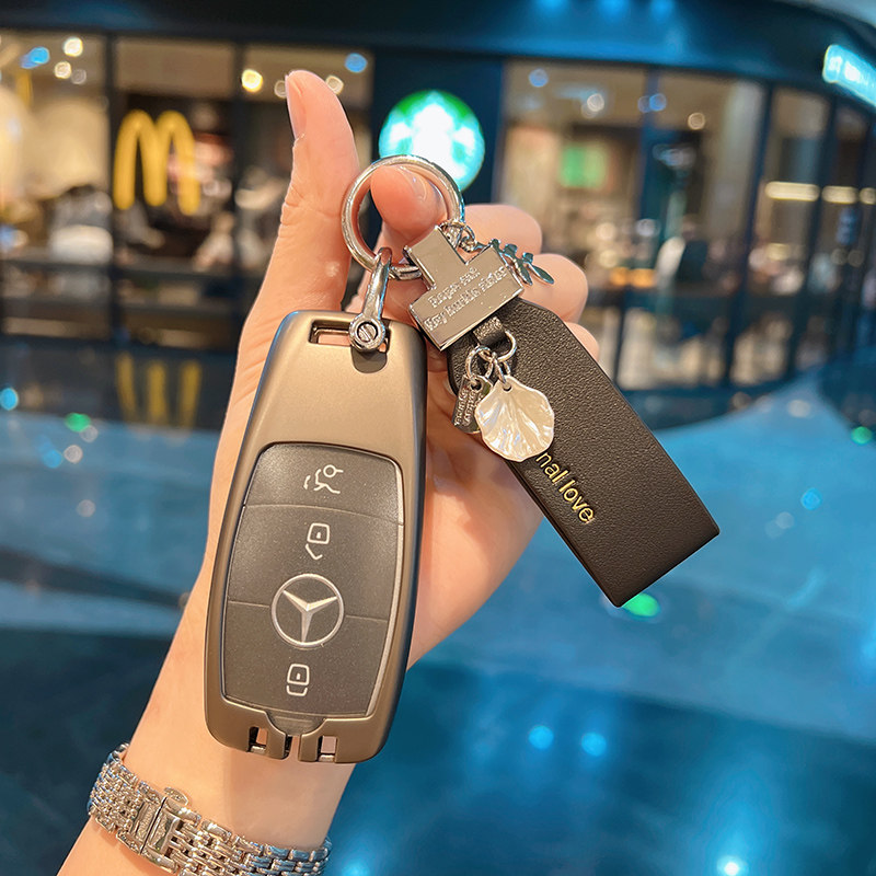 奔驰钥匙套新e级c级c260l包e300l壳a200l汽车glb/glc/gle350扣女