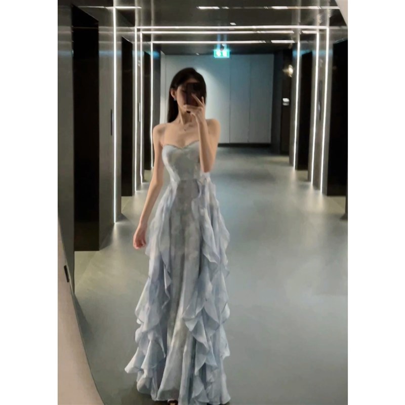 Sun雅乔【桔梗】吊带连衣裙女夏海边度假沙滩长裙日落仙女裙裙子