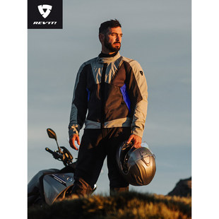 REVIT锐飞特气浪4摩托车骑行服夏季透气网眼套装男女机车防摔服