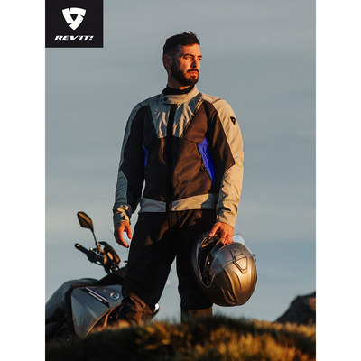 REVIT锐飞特气浪4摩托车骑行服夏季透气网眼套装男女机车防摔服
