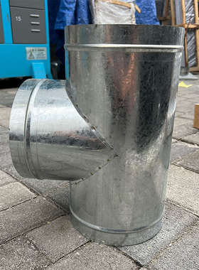 镀锌白铁皮正三通四通油烟排烟管道风管Y型三通T三通变径圆转接头