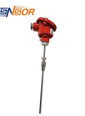 台湾EYC温度变送器0-400度 4-20MA 管径6MM 管长700MM FPT1/4螺纹