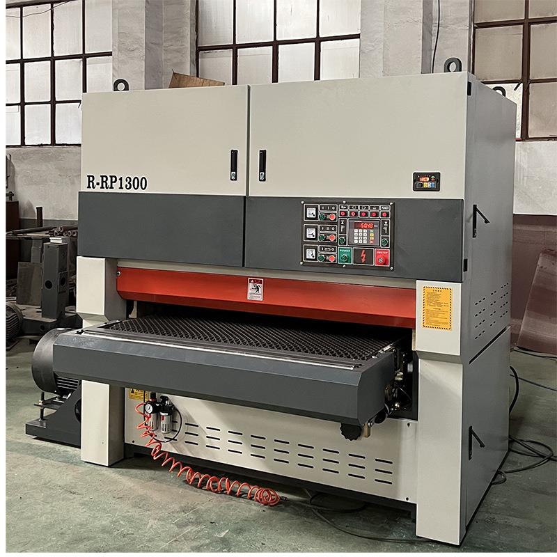 LDX木工机械全自动重型宽带砂光机R-RP双面定厚定尺异形底漆砂光