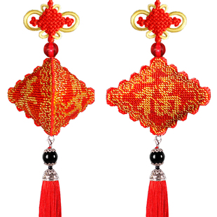 平安福全珠绣满珠子汽车挂件小挂饰品十字绣车挂件新款平安符