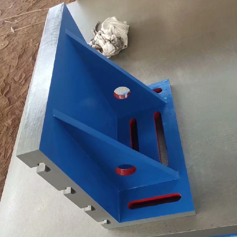 铸铁弯板t型槽90度垂直角靠铁加工中心cnc辅助工作台机械直角靠板