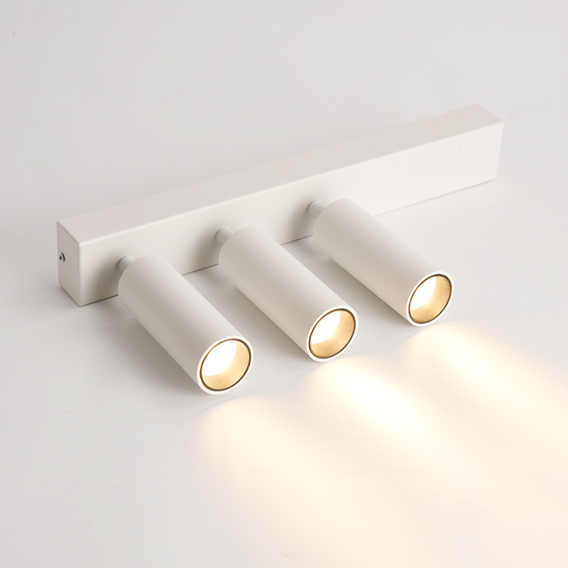 LED明装射灯背景墙天花灯北欧双头三头走廊玄关吸顶家用走廊过道