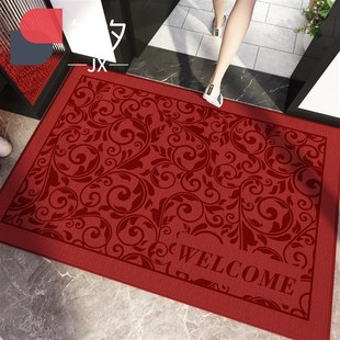 喜庆红色脚垫门垫进门入户门新年龙年地垫家用地毯高端门口垫子