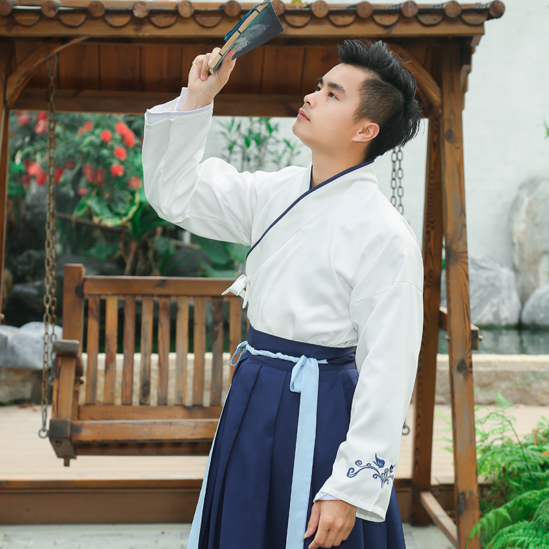 古装汉服学生班服套装女中国风改良汉元素古风男武侠毕业照演出服