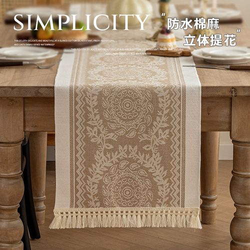 2024新款北欧风桌旗桌垫布餐垫茶几茶台桌布电视柜桌布长条茶巾