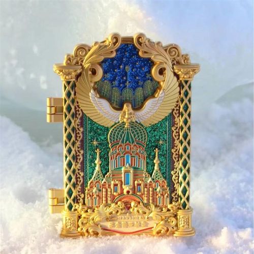 25年新款哈尔滨圣索菲亚教堂冰箱贴*裸眼3D的AR动画效果*可开合