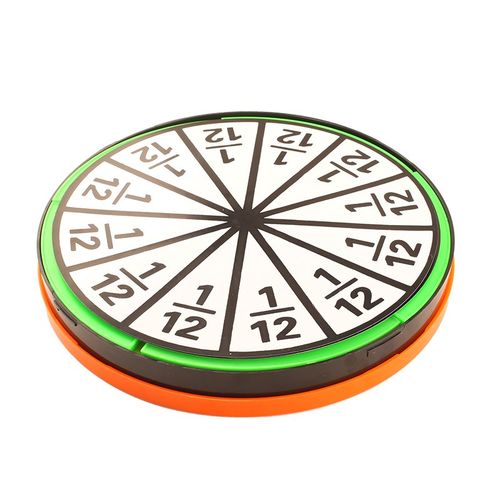 教诚磁性分数问题演示器圆面积测量分割计算盘小学数学教学教学具