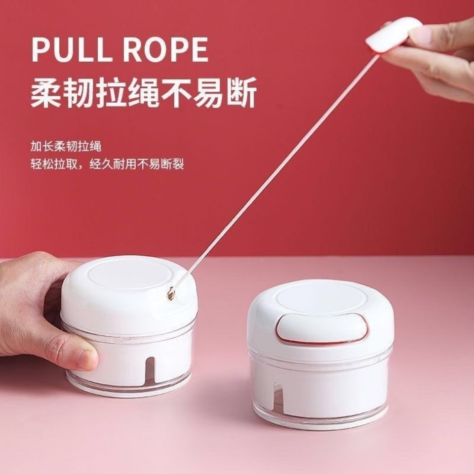 蒜泥神器大蒜搅碎机手动拉蒜捣蒜器捣碎打蒜蓉捣姜蓉辣椒家用迷你