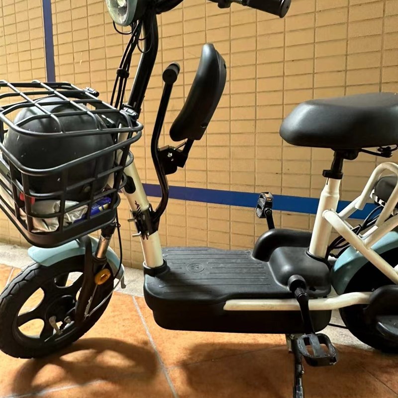 简易电动车折叠椅前置儿童安全座椅新国标电车宝宝折叠座椅宝宝凳