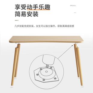 电脑桌 书桌书架一体学生家用写字桌简约卧室学习桌子简易办公台式