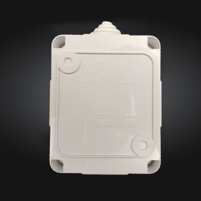 防水等级IP44厨房卫生间浴室插座1位单开单控 明装一位防溅水开关