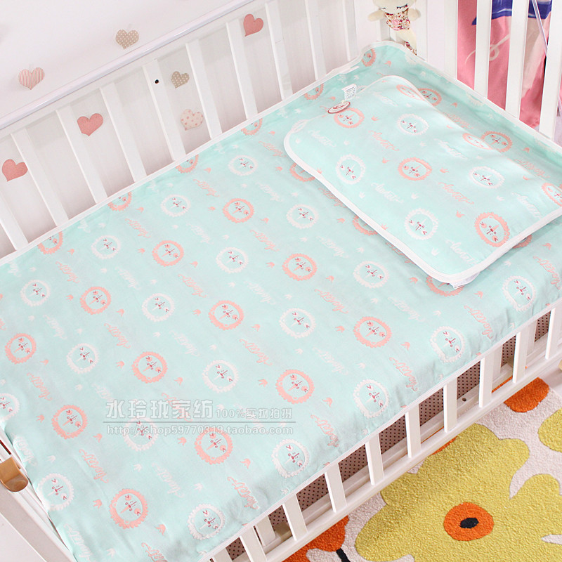 婴儿床床单新生儿童6层纱布床单秋冬幼儿园宝宝被单床上用品