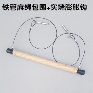 麻绳复古展示架服装店吊挂衣服吊环吊顶悬挂衣架上墙吊架杆货架