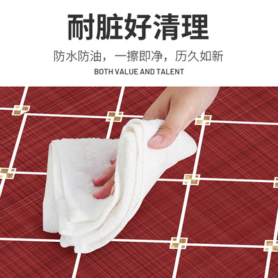 满铺厨房地垫可擦免洗pvc防滑防油防水耐脏家用中式专用地毯定制