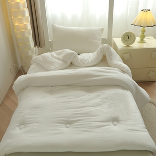 月亮睡了 亲肤磨毛春秋被冬被宿舍被子卧室被芯加厚双人保暖被褥