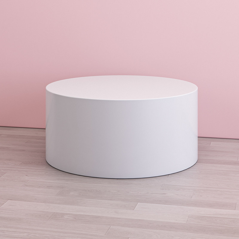 落地摆件增高地台网红直播站台服装店模特试衣试影烤漆展示台圆柱