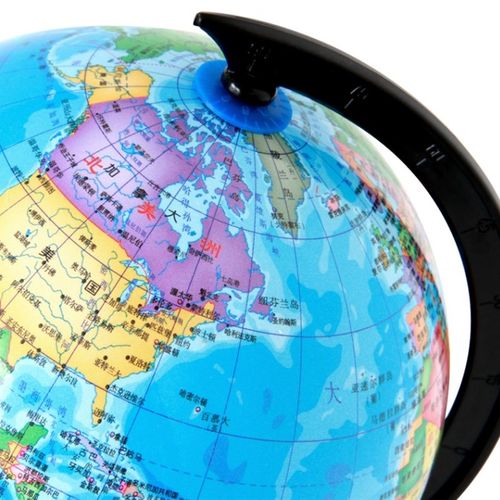 包邮高清地球仪中小学生儿童礼品小号中大号办公桌摆件教学版20cm