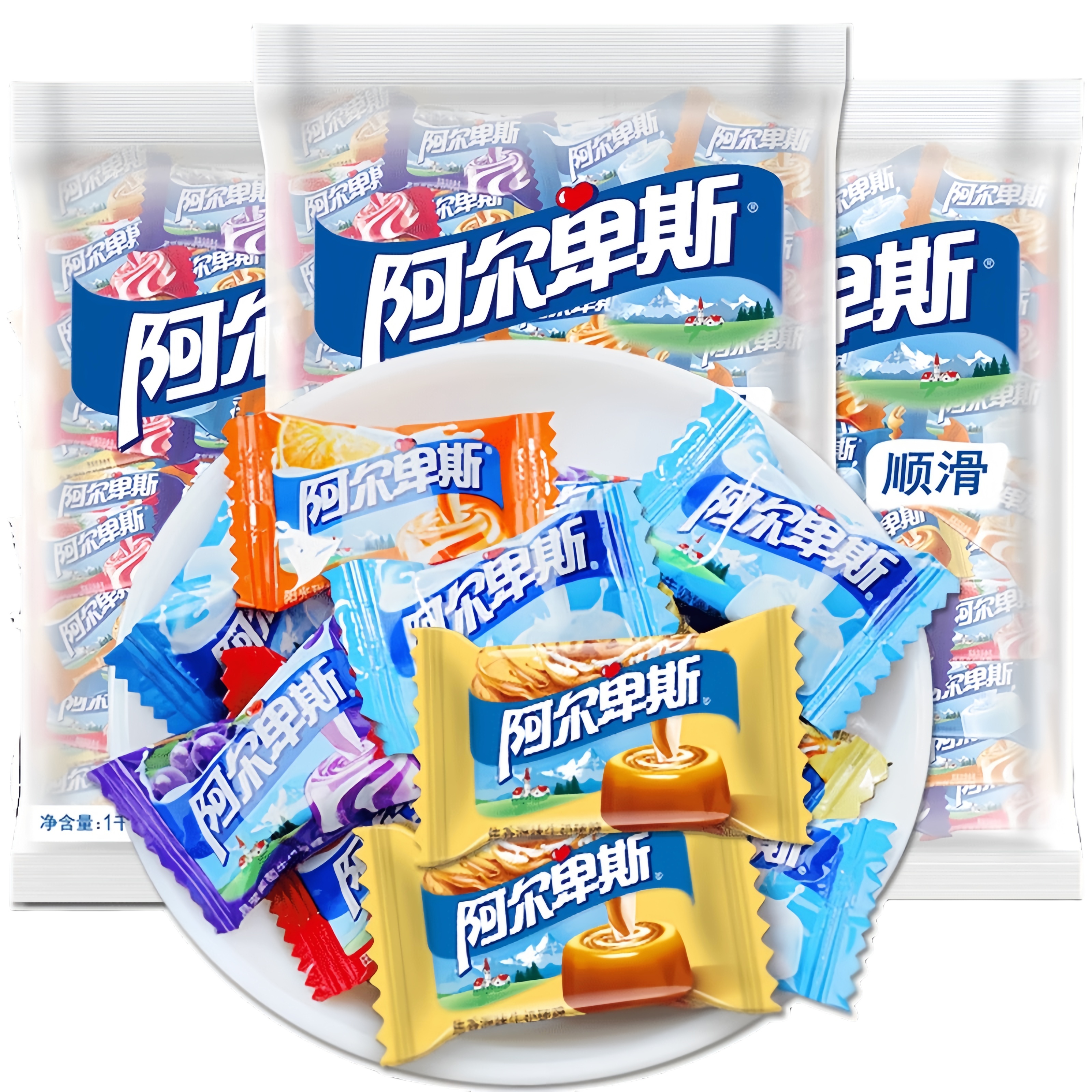 牛奶硬糖混合味网红爆款
