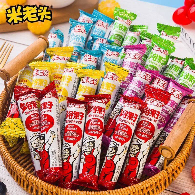 米老头米果卷多谷果子网红办公室休闲零食怀旧小吃粗粮谷物夹心棒