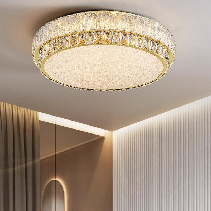 轻奢大气水晶客厅吸顶灯法式奢华别墅酒店复式楼卧室餐厅吸顶灯