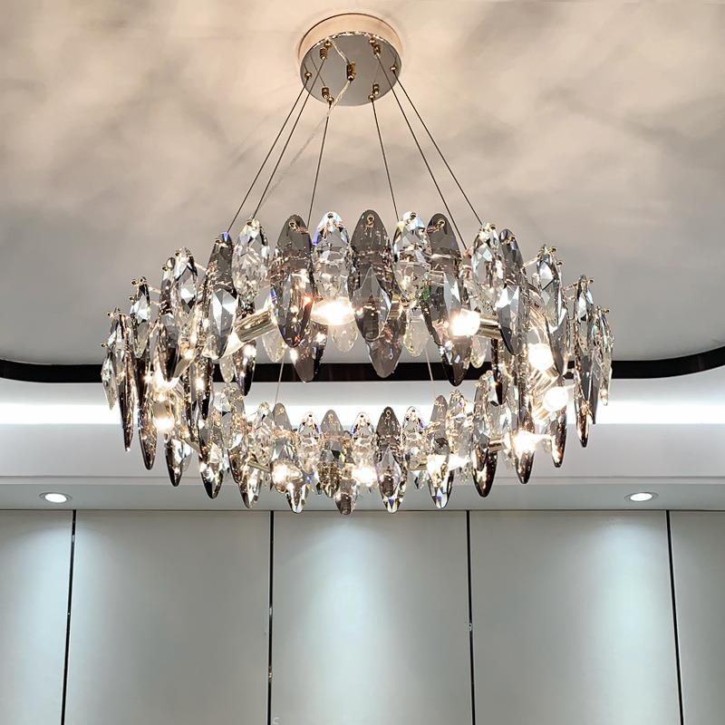 轻奢吊灯水晶吊灯客厅灯简约现代大气餐厅灯2020年新款后现代灯具