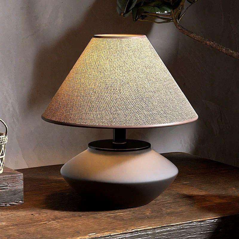 新中式陶瓷台灯复古客厅卧室床头书房民宿酒店样板房装饰氛围灯具