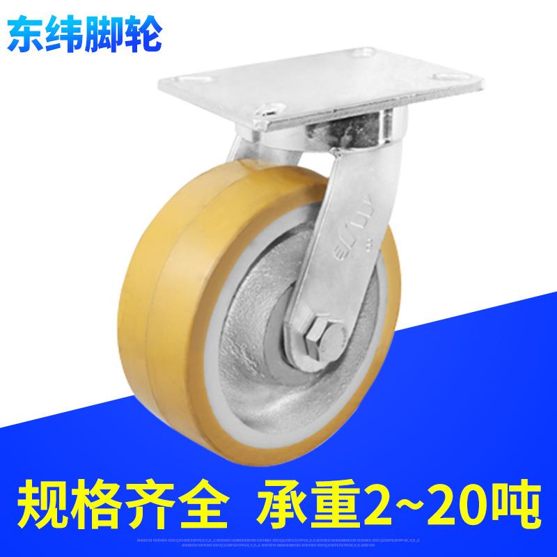 厂家生产 万向脚轮 全铁铸造单边轨道轮槽轮