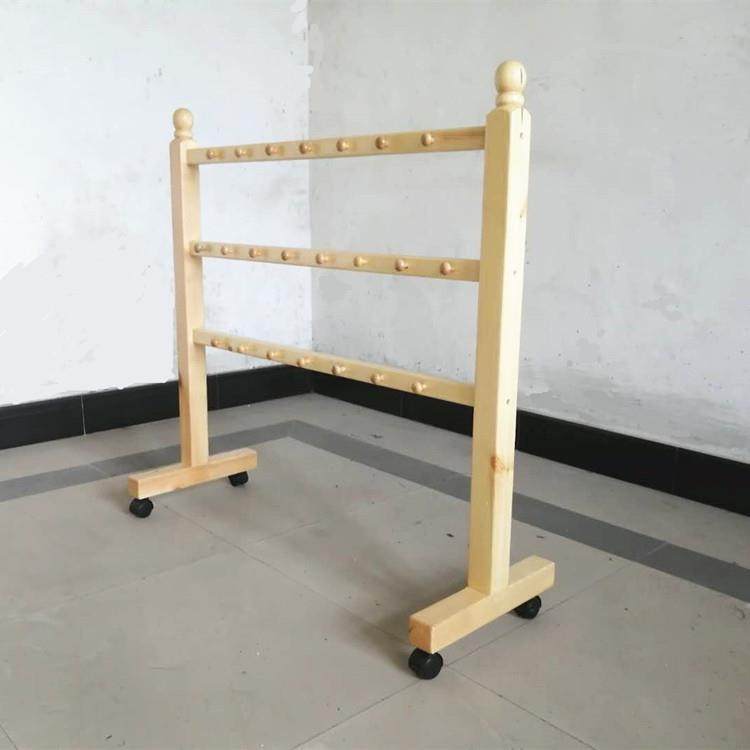 幼儿园毛巾架可移动儿童木质毛巾架衣帽架