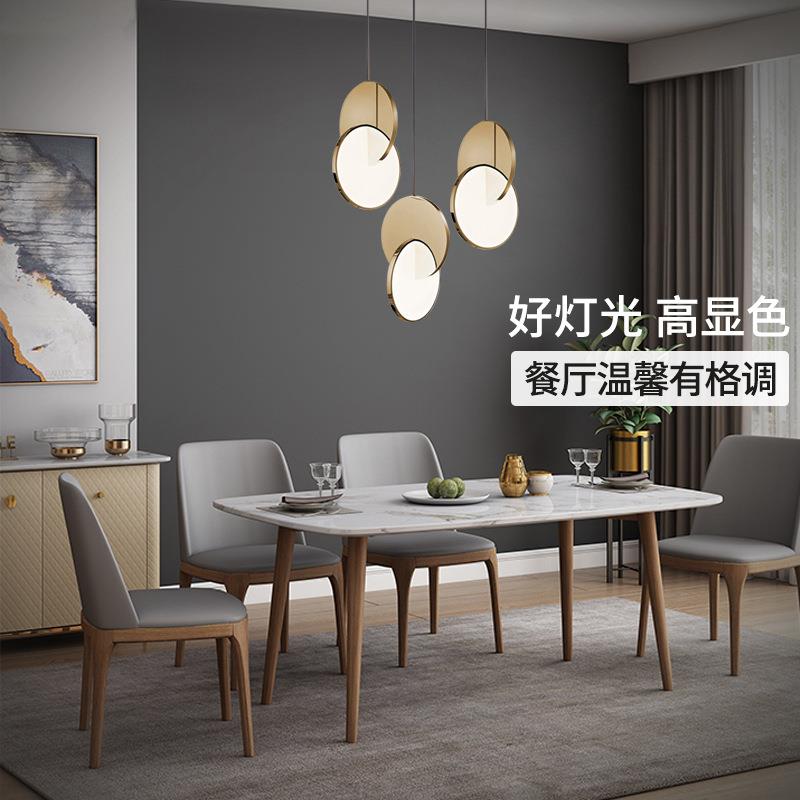 北欧创意吧台餐厅后现代简约卧室床头设计师单头网红轻奢艺术吊灯