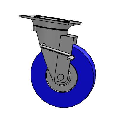 左刹车米思米型号 CMGS-L150-N 6寸蓝色MC尼龙轮