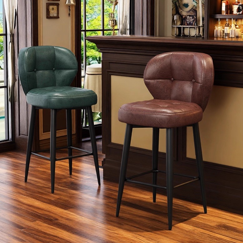 家用高脚凳吧台椅铁艺旋转椅