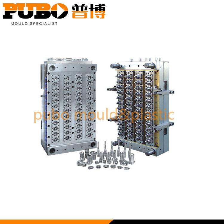 可定制PET瓶胚模具一出72瓶胚模具针阀式气封模具72腔管胚