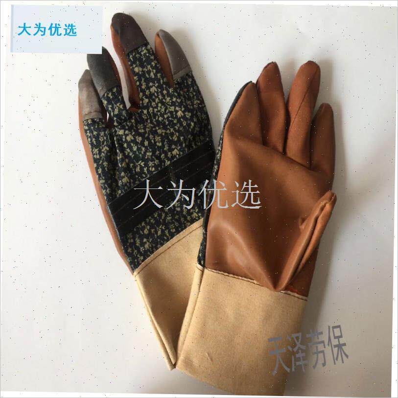 惠10双包邮电焊k手套加厚耐磨短款半皮革防护搬运帆布焊劳保手套.