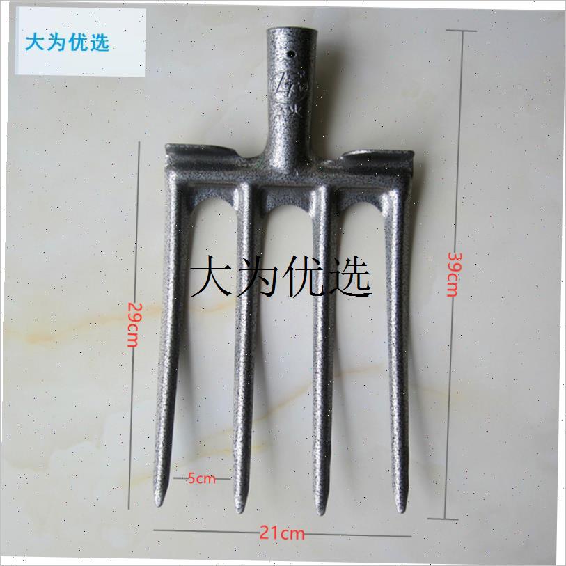 四齿叉子松土翻地神器深翻锰钢锻打挖荸荠马蹄红薯山Y药姜开 荒,