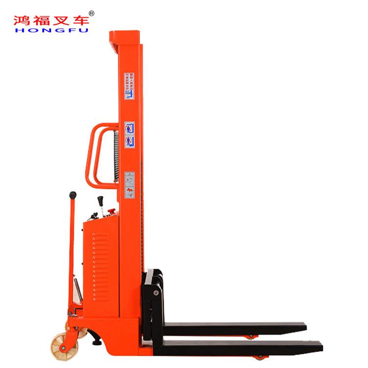 手动电动堆高车0.5/2.5吨液压堆垛车手推式升高装卸搬运叉车
