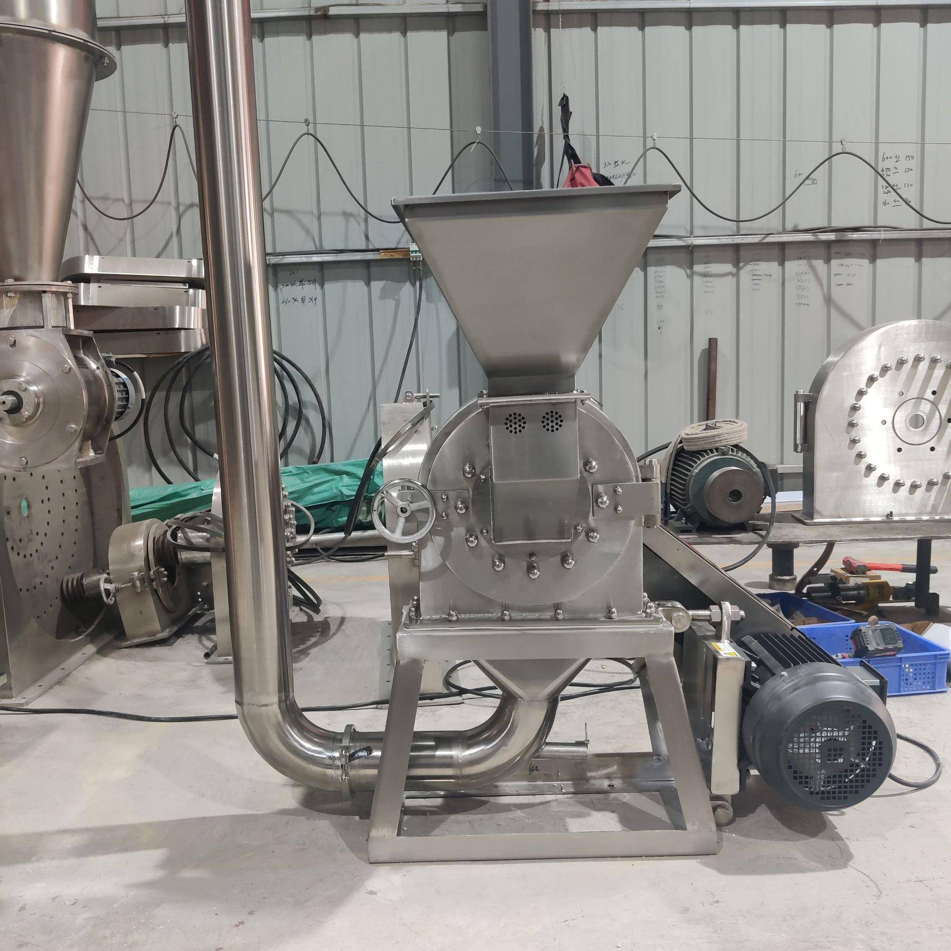 山东低温304不锈钢食物粉碎机除尘型膨化淀粉粉碎机